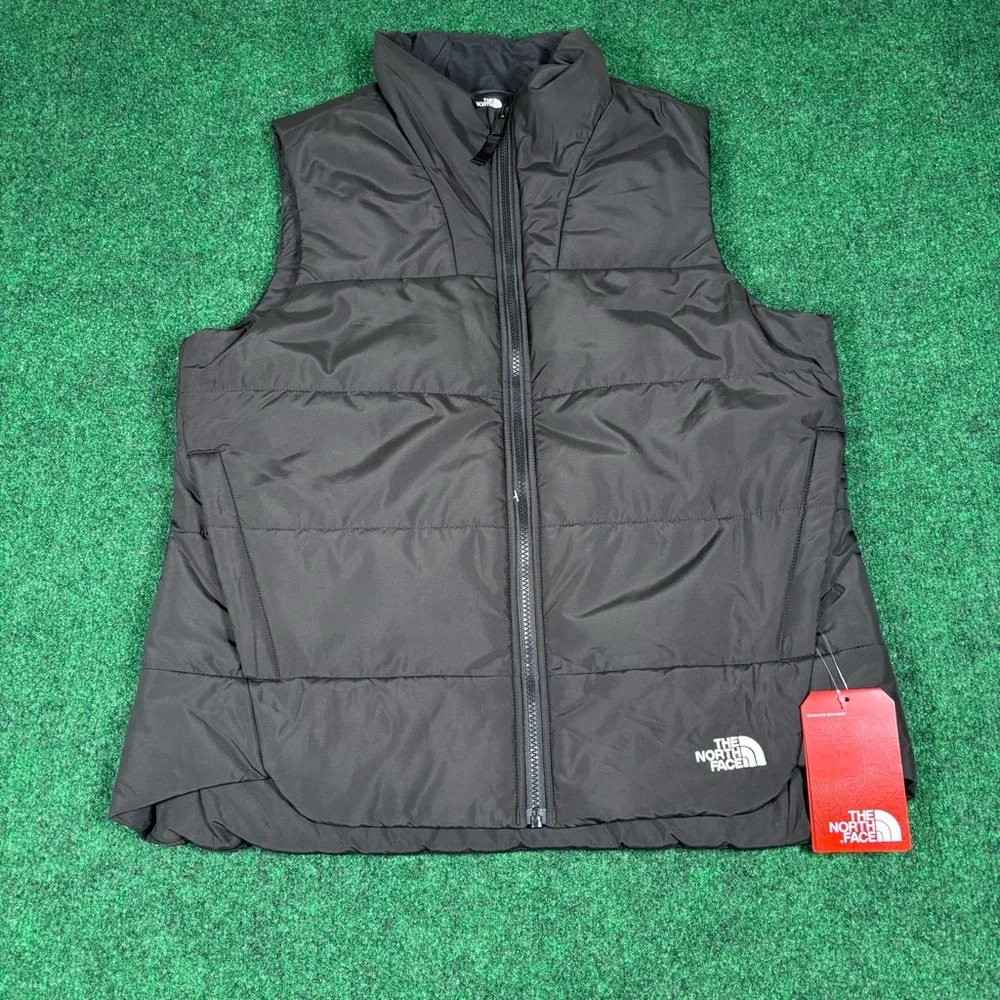 The North Face Womens Everyday Insulated Vest Size L Black Puffer Quilted Logo - Picture 1 of 6